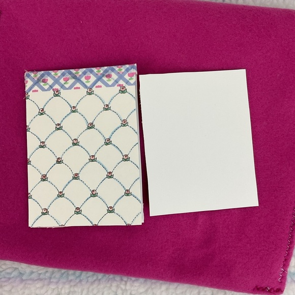 Handmade 10 piece stationary set paper & fabric mixed media - Picture 9 of 16